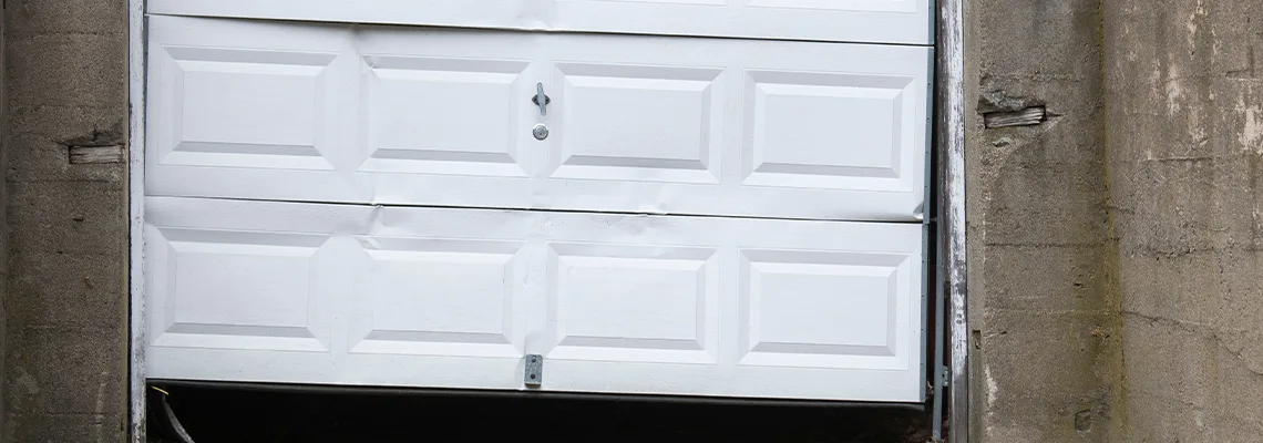 Garage Door Got Hit By A Car Dent Removal in Freeport, IL